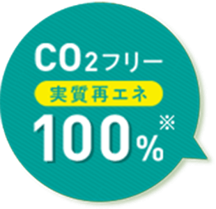 CO2実質省エネ100%